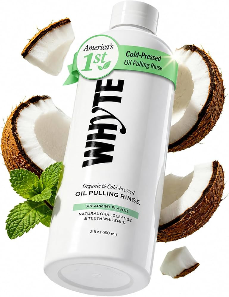 Whyte Organic Coconut Oil Pulling Mouthwash for Bad Breath, Teeth & Gums | Amazon (US)