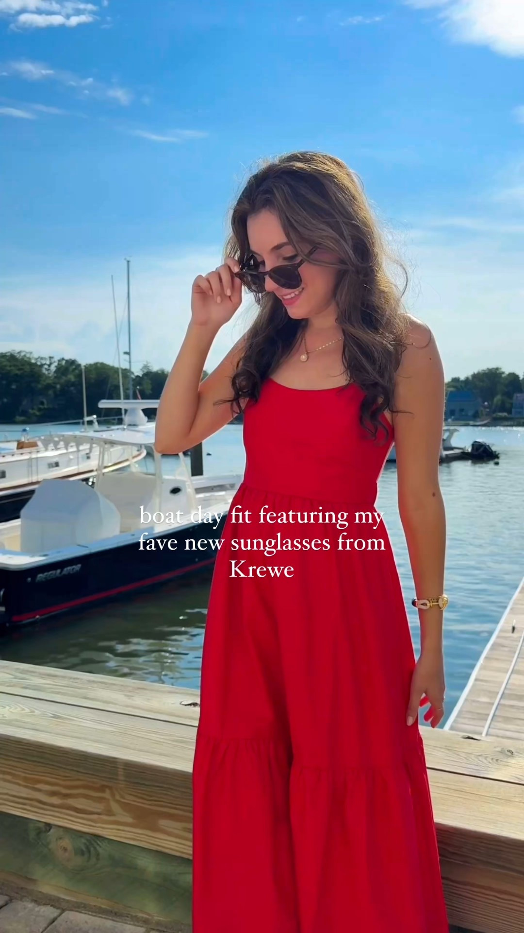 These Krewe sunglasses are truly gorgeous! Wearing an XS in the dress (I am 5 foot 3!) ♥️🤍♥️

#LTKSeasonal #LTKParties #LTKTravel