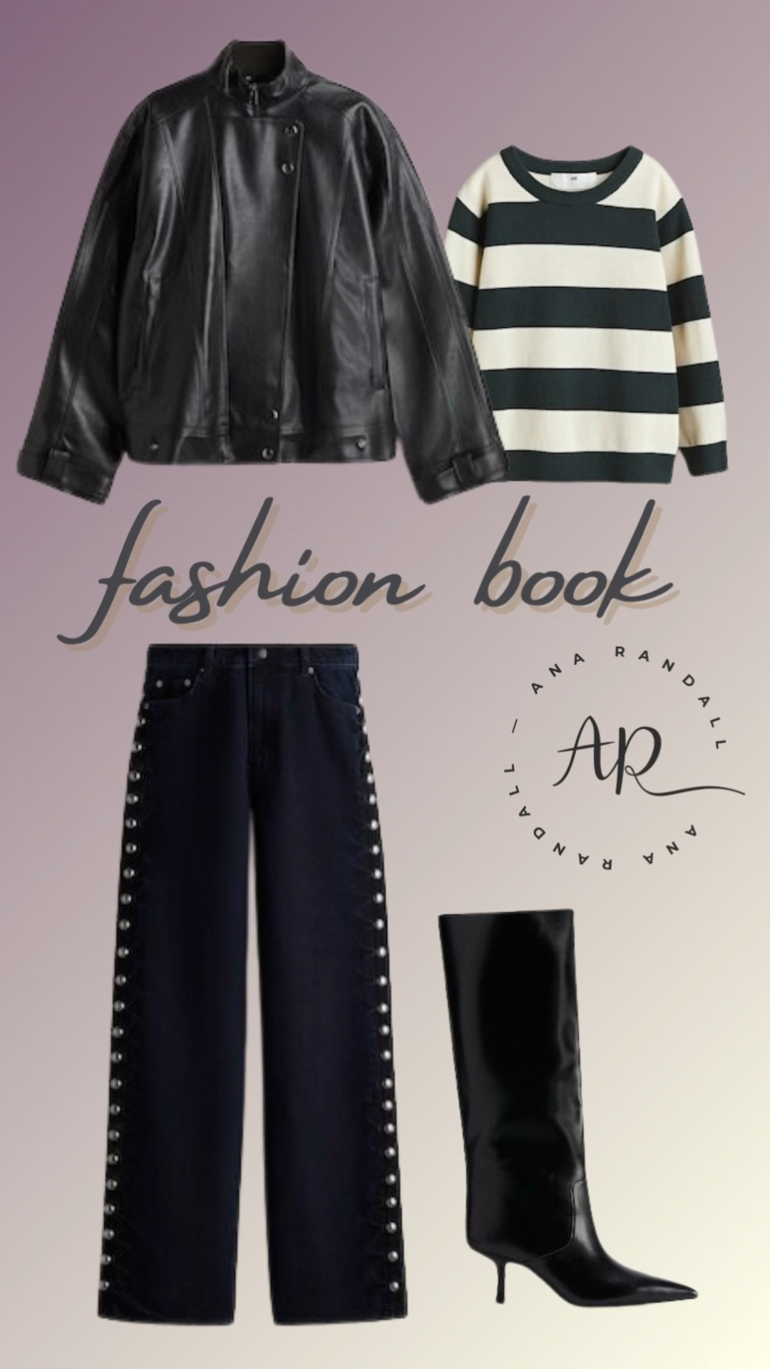 A stylish neutral outfit for winter 🤍🖤
Striped knit, statement pants, leather jacket & pointed boots — clean, elegant, timeless.

Save + shop on LTK!

#pinterestfashion #fallwinterstyle #capsulewardrobe #fashioninspo #ltkfinds


#LTKOver40 #LTKootd #LTKGiftGuide