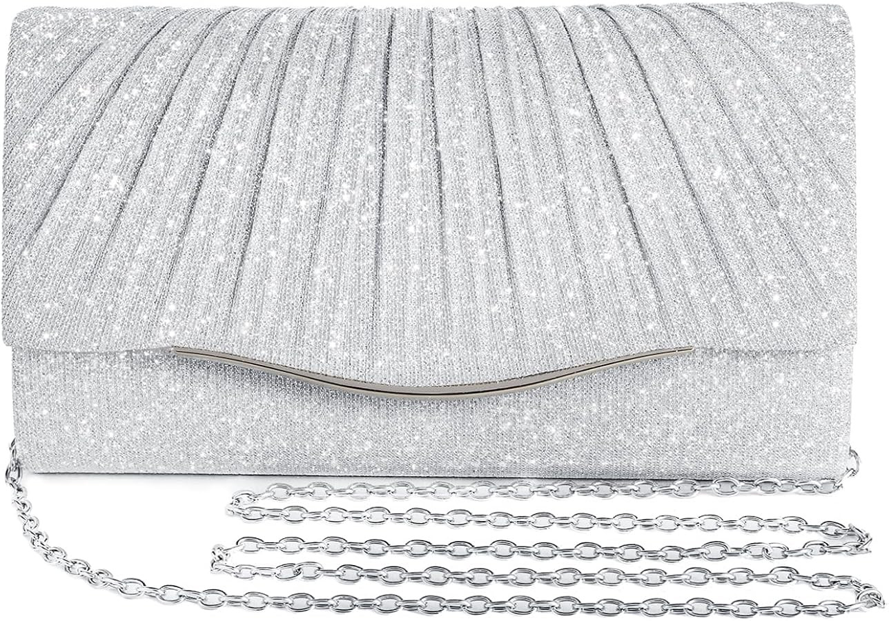 Clutch Purses for Women Formal Dressy Evening Bag Handbags Crossbody Bag for Wedding Cocktail Pro... | Amazon (US)