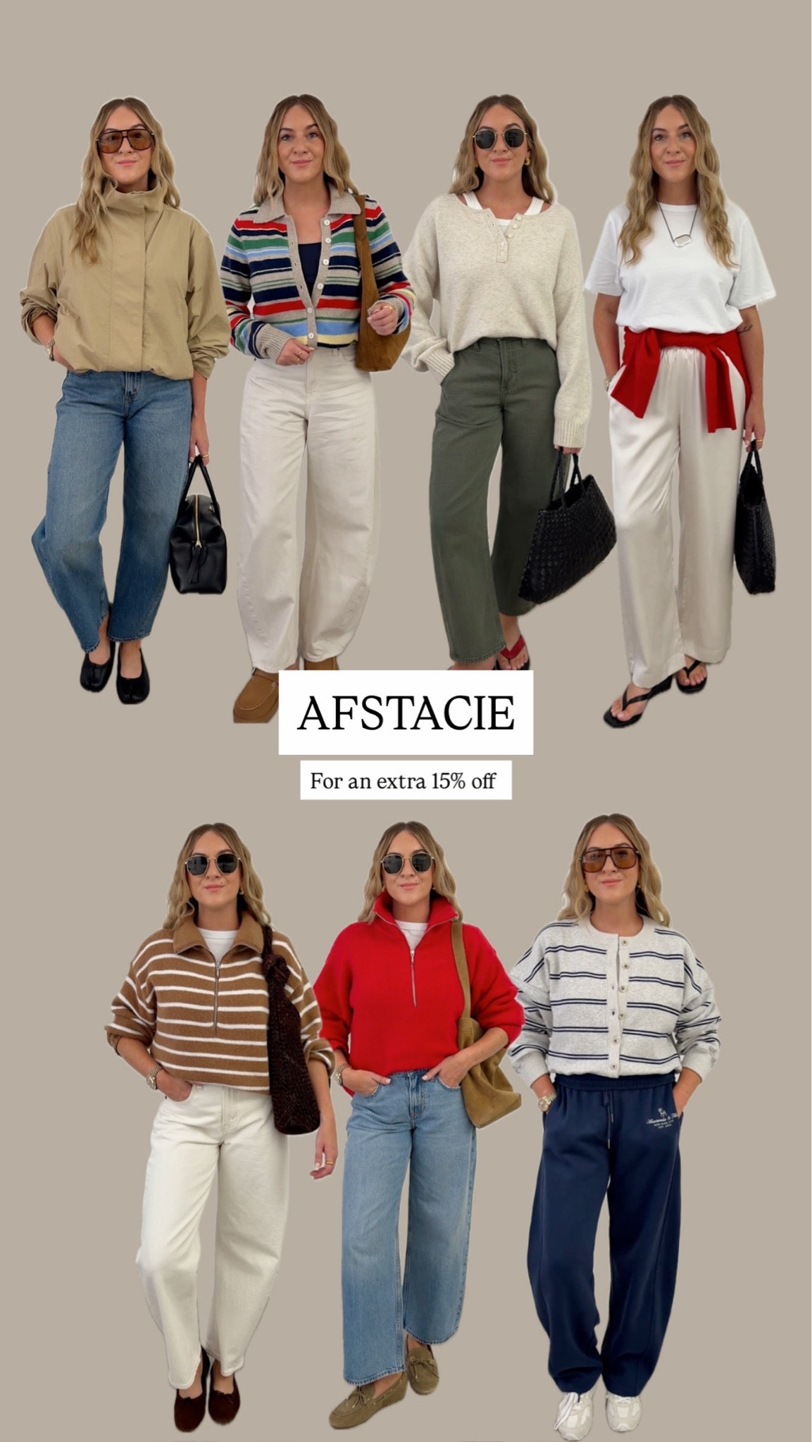 Use code AFSTACIE to get an additional 15% off everything in stores and online at checkout from 28/8/26 - 31/8/26 in UK and Europe. Excludes clearance and gift cards. See details online. @abercrombie

#LTKautumn #LTKjeans #LTKsale