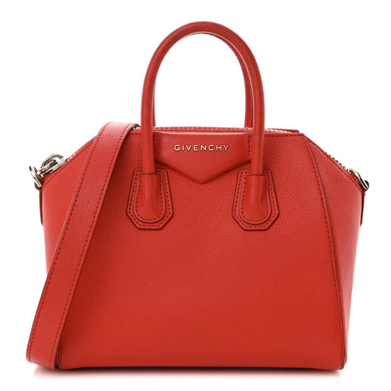 Sugar Goatskin Mini Antigona Medium Red | FASHIONPHILE (US)