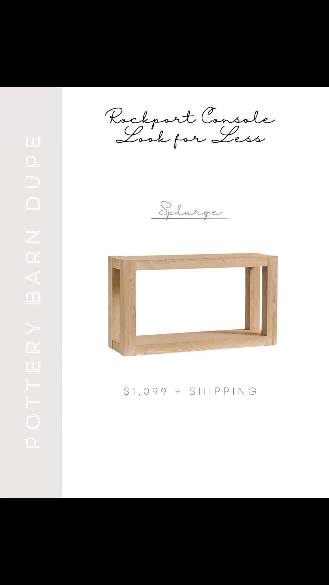 If you love the look of the Pottery Barn Rockport reclaimed wood console table but not the price tag, these are the best look-for-less options I’ve found. Same warm, rustic reclaimed wood feel, just way more budget friendly 🤍 Linking my favorites here so you can easily compare.

#LTKHome #LTKSaleAlert