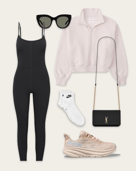 Easy dressed up athletic outfit for travel, running errands, etc ✔️✔️✔️