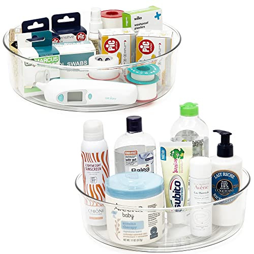 YCLADEC 4 Pack Lazy Susan 11.5" Inch Turntable Organizer Organization Storage Container Bins Spic... | Amazon (US)