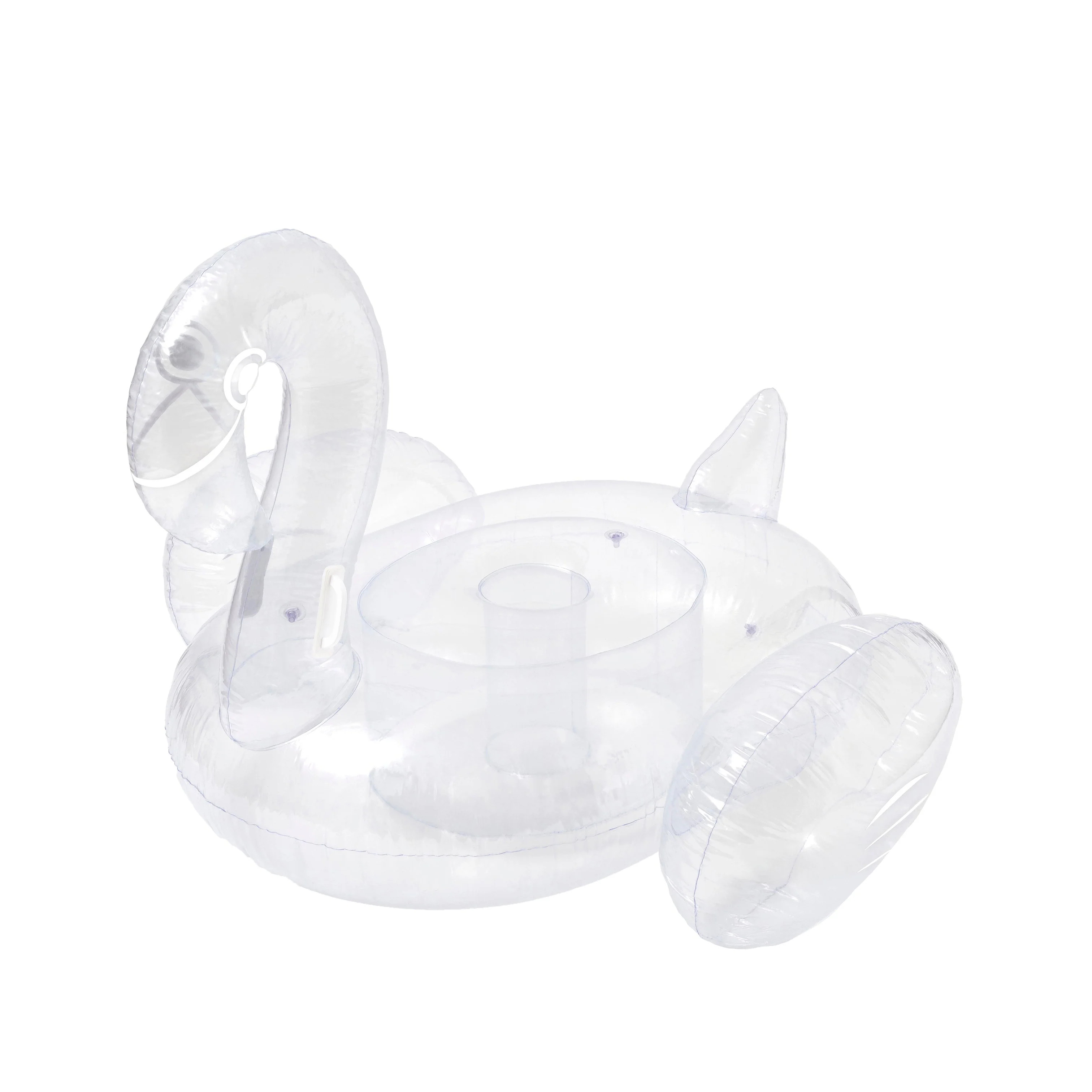 sunnylife ride-on clear flamingo float | minnow