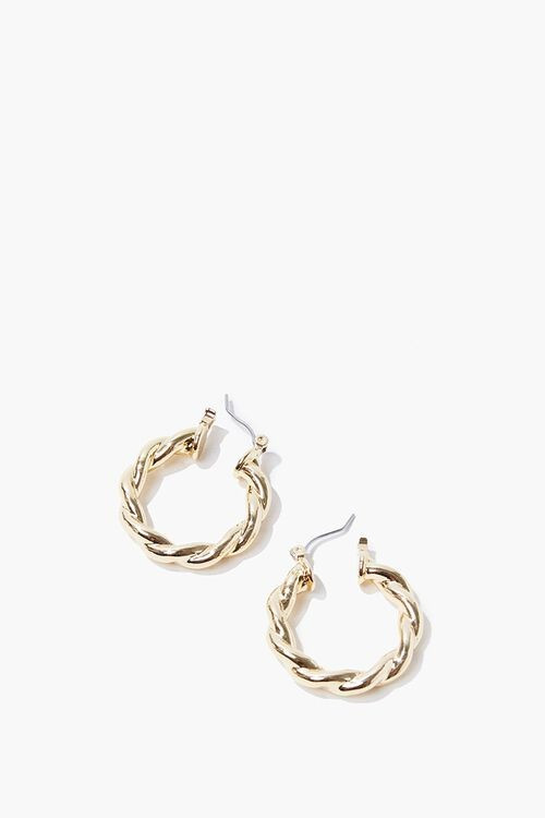 Upcycled Twisted Hoop Earrings | Forever 21 (US)