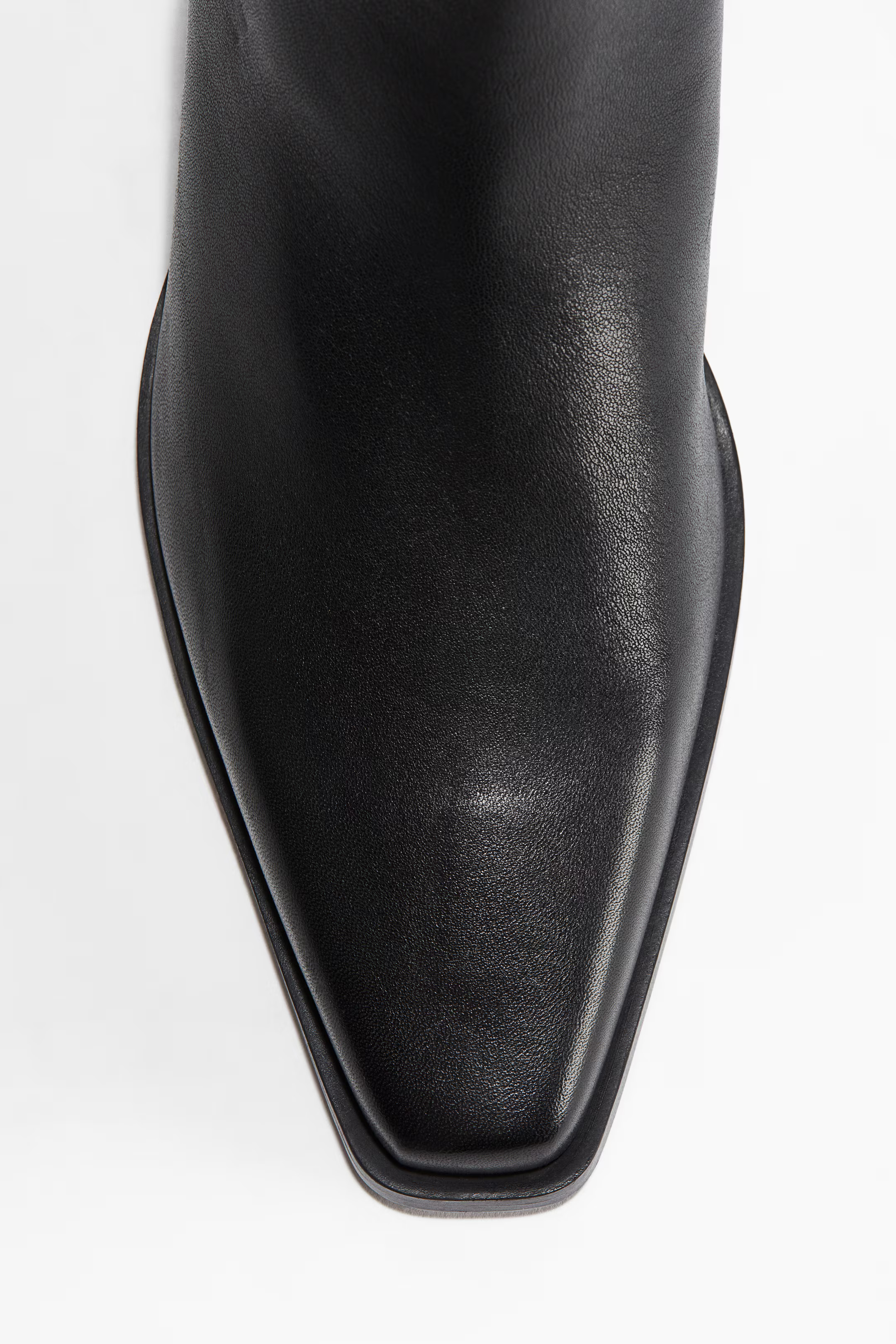Leather ankle boots - Black - Ladies | H&M GB | H&M (UK, MY, IN, SG, PH, TW, HK)
