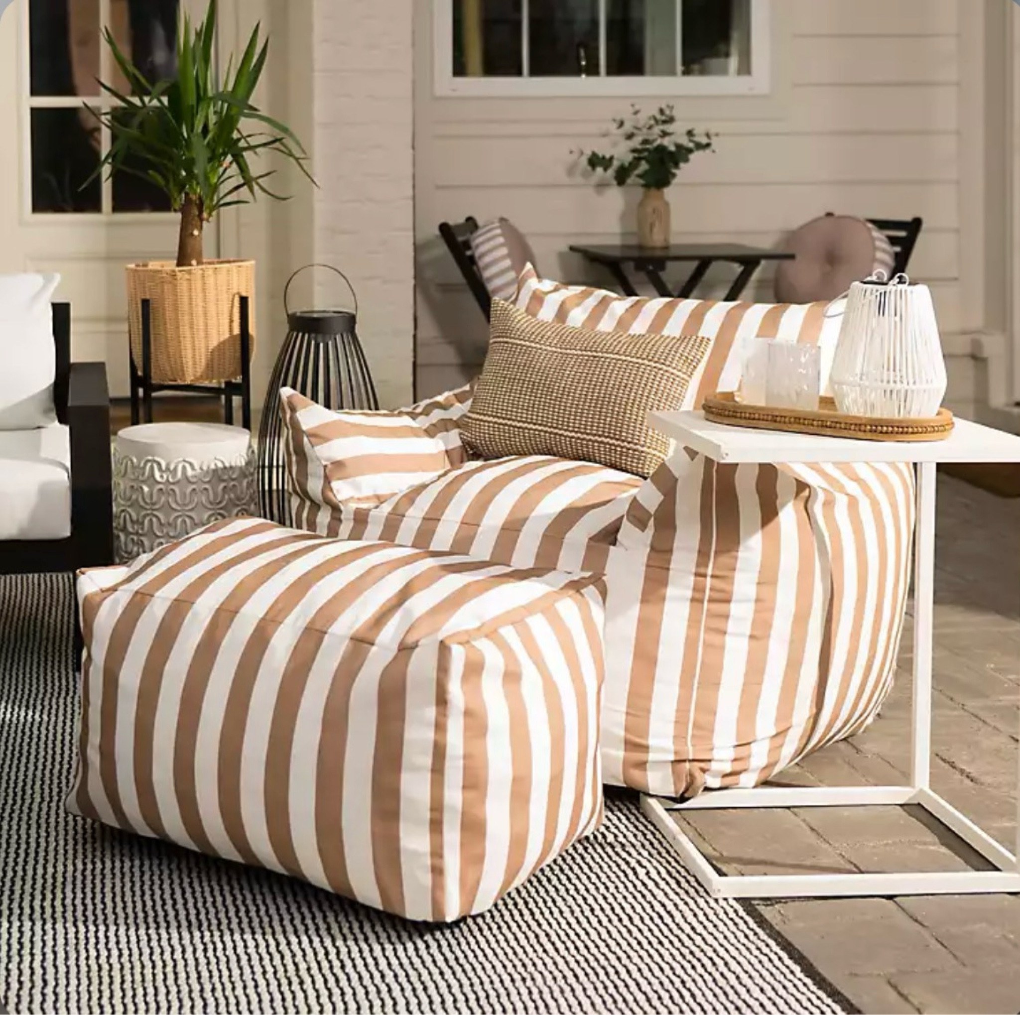A cozy patio chair addition for the porch or patio. The material is a foam shaping, easy to reform and keep shape throughout the season.

#LTKSeasonal #LTKSaleAlert
