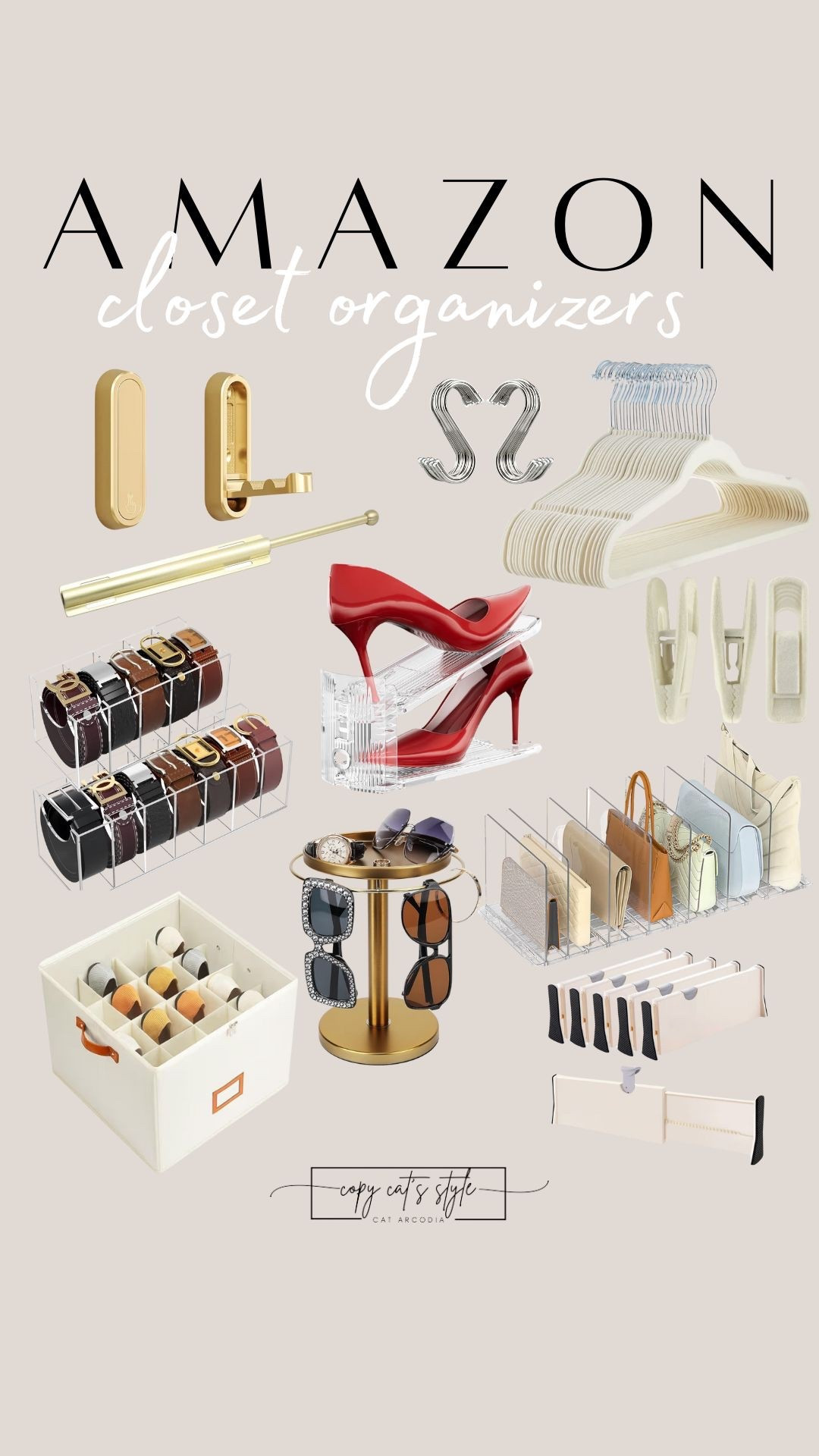 Closet organizers all from Amazon! 

#LTKHome #LTKSaleAlert #LTKFindsUnder50