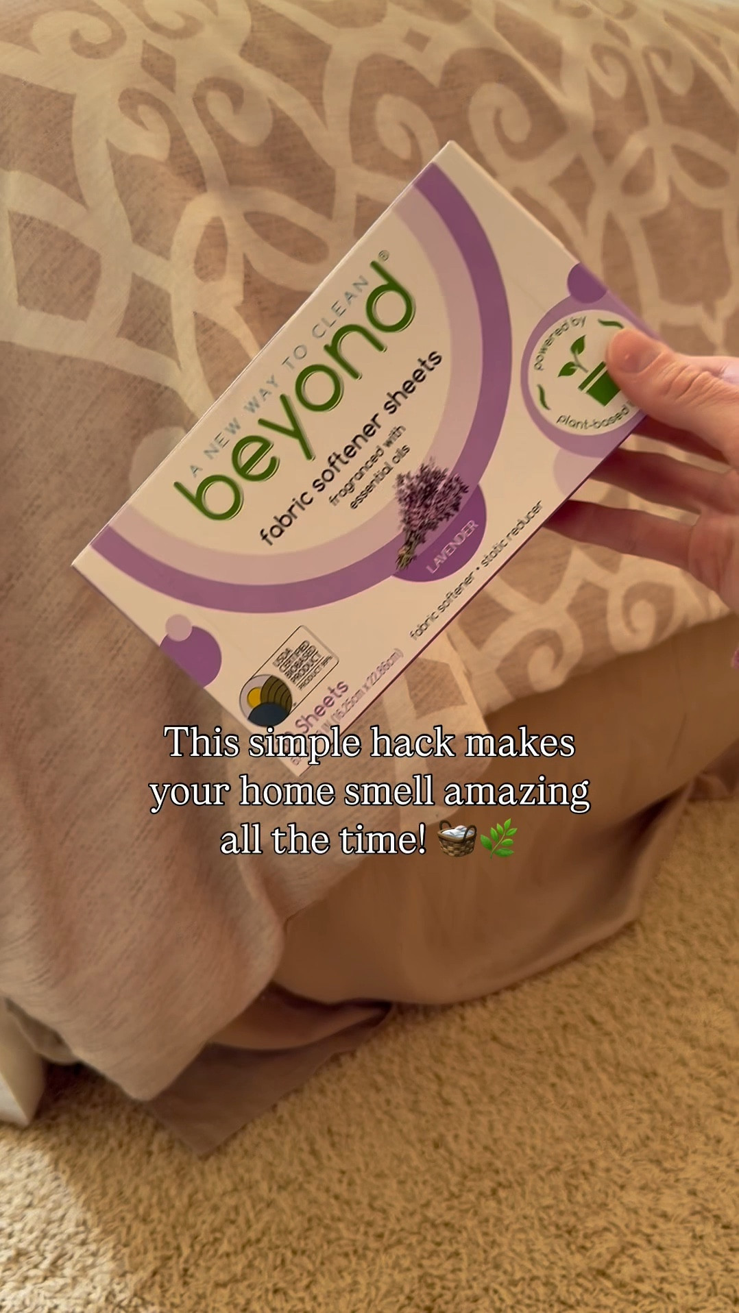#ad The easiest way to make your home smell fresh all the time! 🌿🧺 Tuck fabric softener sheets in drawers, baskets, cabinets & more for an instant refresh! 

The Beyond fabric sheets are plant-based, eco-friendly and lightly fragranced with essential oils. I LOVE the fresh lavender scent! ☺️

Your home is about to smell so much better! ✨

Home hacks / laundry essentials / cleaning tips / cleaning hacks

#LTKWatchNow #LTKSeasonal #LTKHome