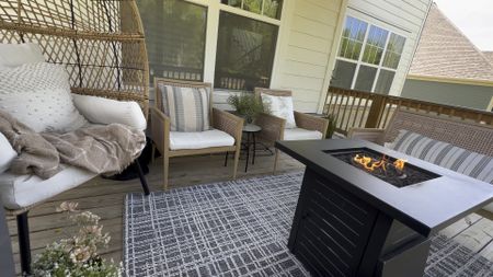 SPRING PATIO REFRESH!! I love a cozy, clutter free and affordable outdoor space to enjoy year around! 

#LTKSeasonal #LTKFind #LTKhome