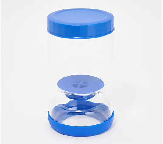 EZEE Flip Glass Hourglass Pickle & Olive Storage Jar | QVC