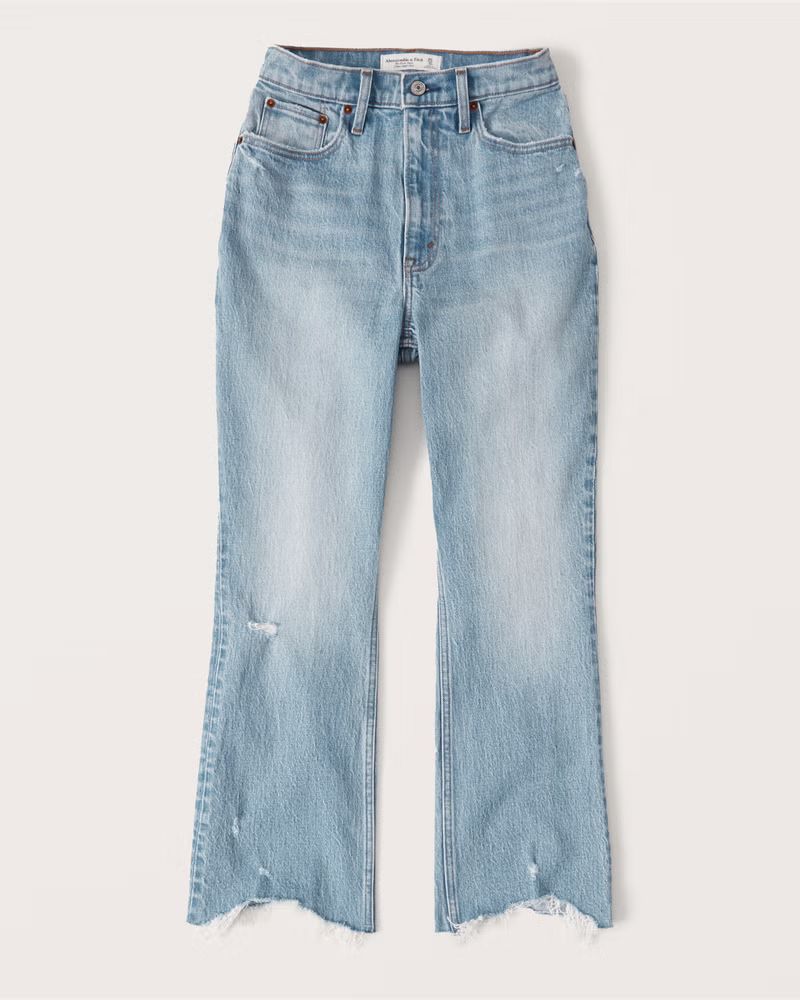 Curve Love Ultra High Rise Kick Flare Jeans | Abercrombie & Fitch (US)
