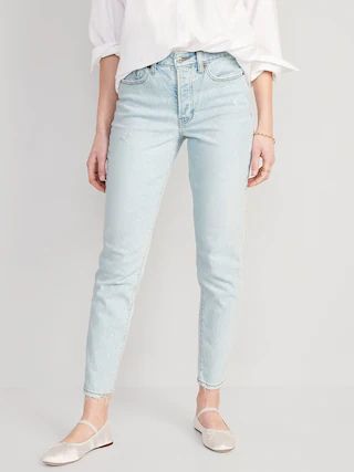 High-Waisted OG Straight Ankle Jeans for Women | Old Navy (US)