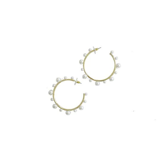 pearl hoops | Nicola Bathie Jewelry