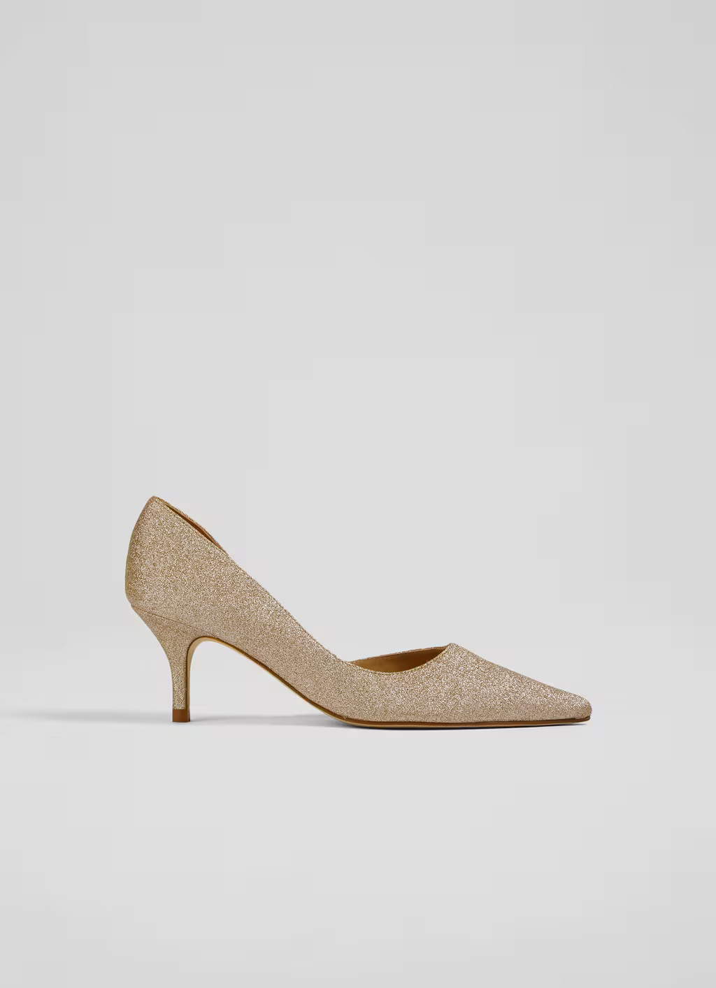 Hazel Champagne Glitter D'Orsay Courts | L.K. Bennett (UK)