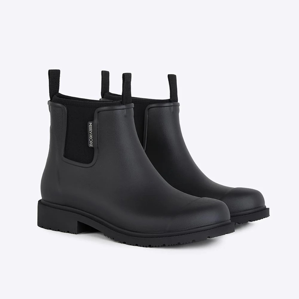Bobbi Wellington Boot // Black & Black | Merry People - UK