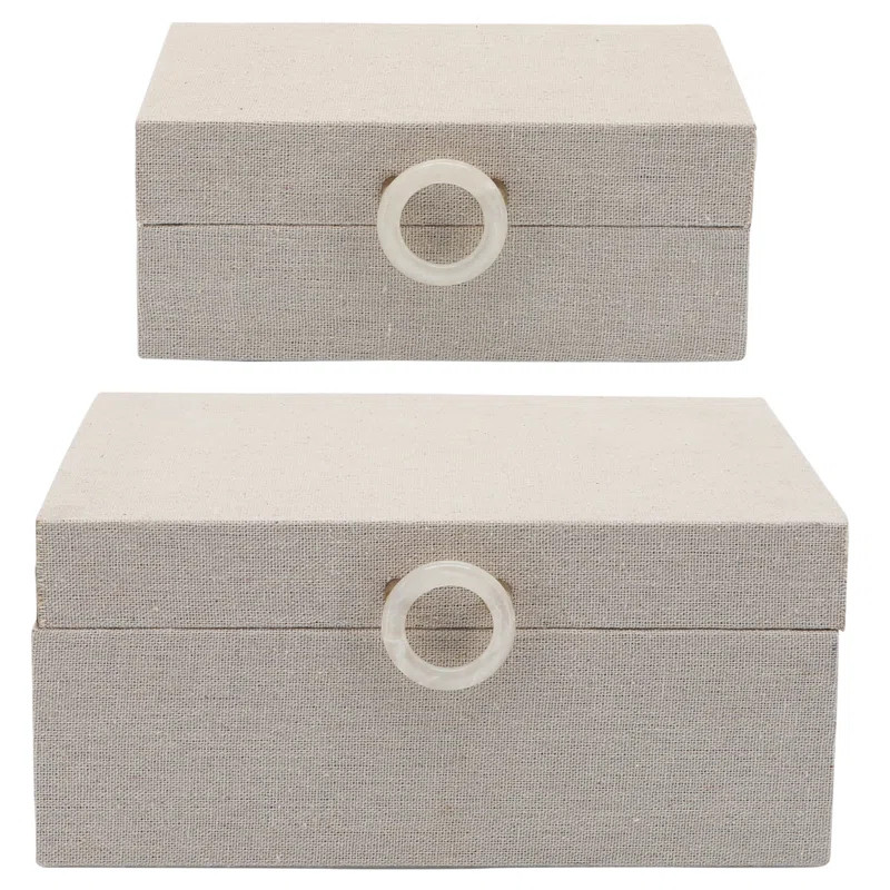 Fawn Decorative Storage Boxes - Wooden Boxes for Photos, Jewelry, Trinkets - Storage Box Decor Gi... | Wayfair North America