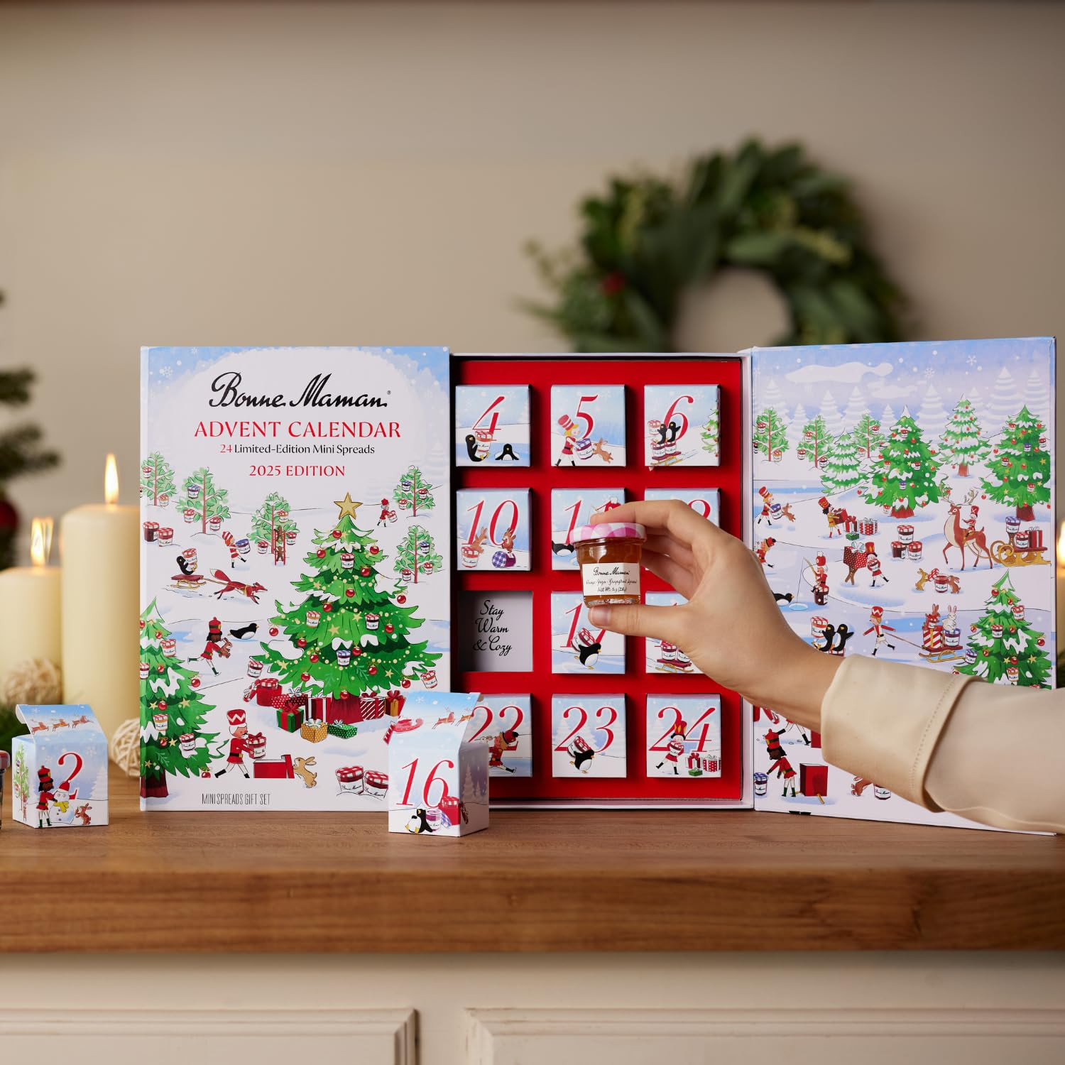 Bonne Maman 2025 Limited Run Edition Advent Calendar, 24 Mini Spreads | Amazon (US)