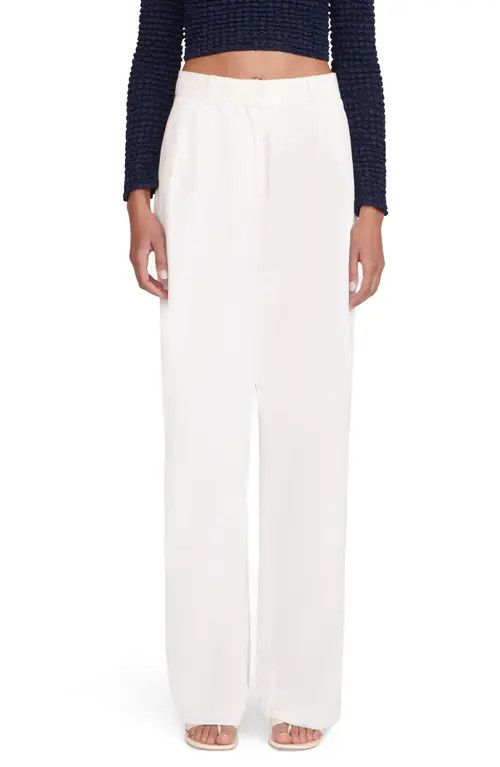 STAUD Luisa Cotton Pants in Ivory at Nordstrom, Size 2 | Nordstrom