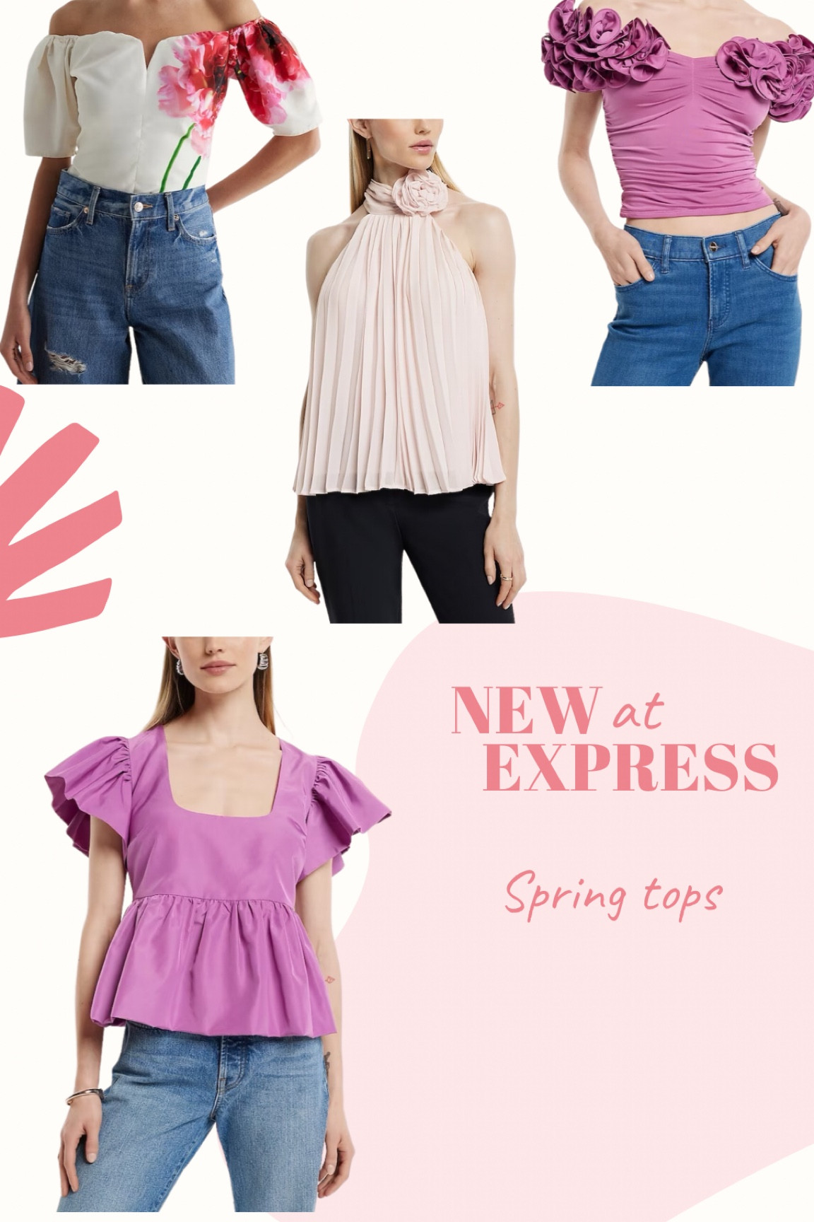 New Spring tops at Express