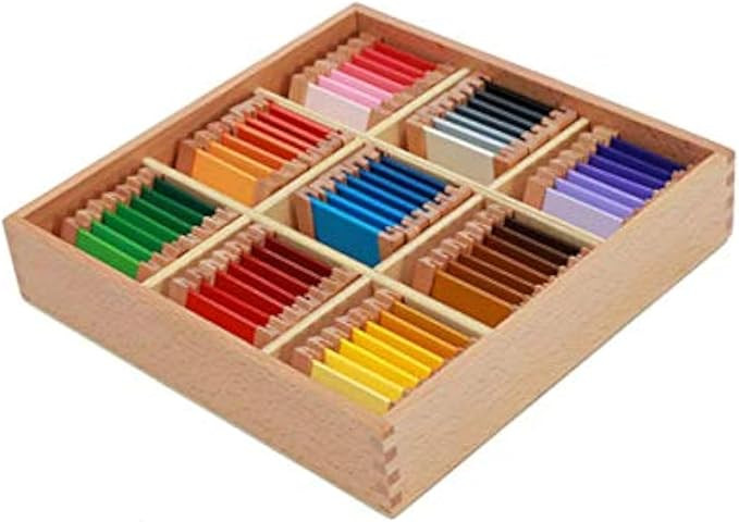 Adena Montessori Color Tablets(3rd Box) - Montessori Color Box Materials Sensorial Educational To... | Amazon (US)