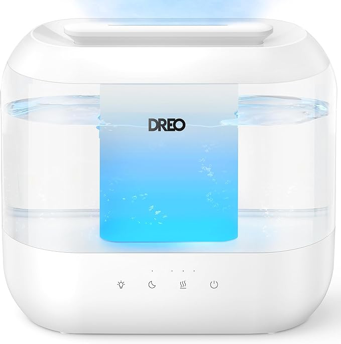 Dreo Humidifiers for Bedroom, 4L Top Fill for Large Room, 36H Runtime, 28 dB Quiet Supersized Coo... | Amazon (US)