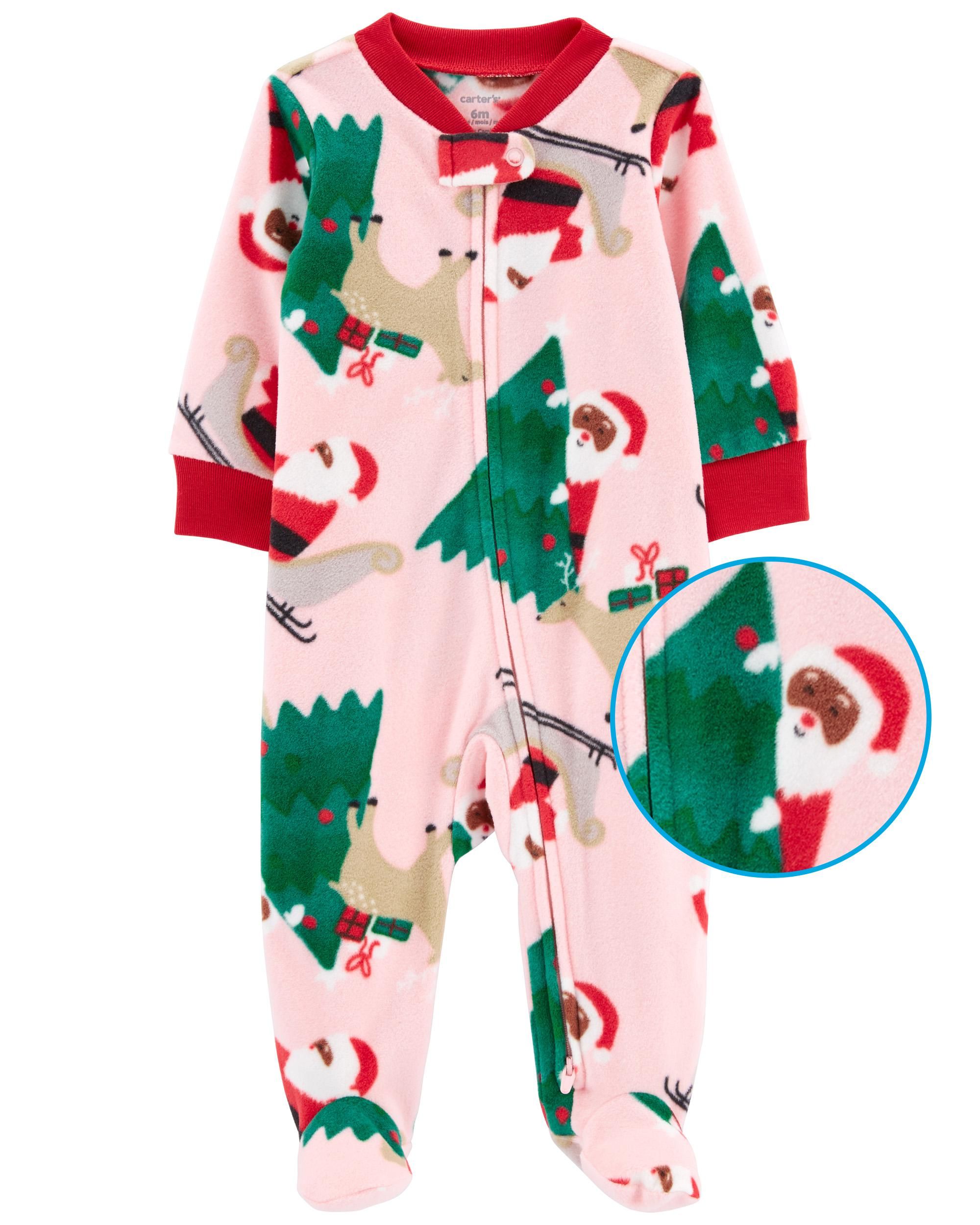 Baby Santa Fleece Zip-Up Sleep & Play | Carter's