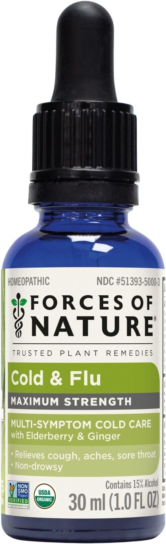 Forces of Nature Cold & Cough Relief, Organic Homeopathic Medicine for Cough, Congestion, Body Ac... | Amazon (US)