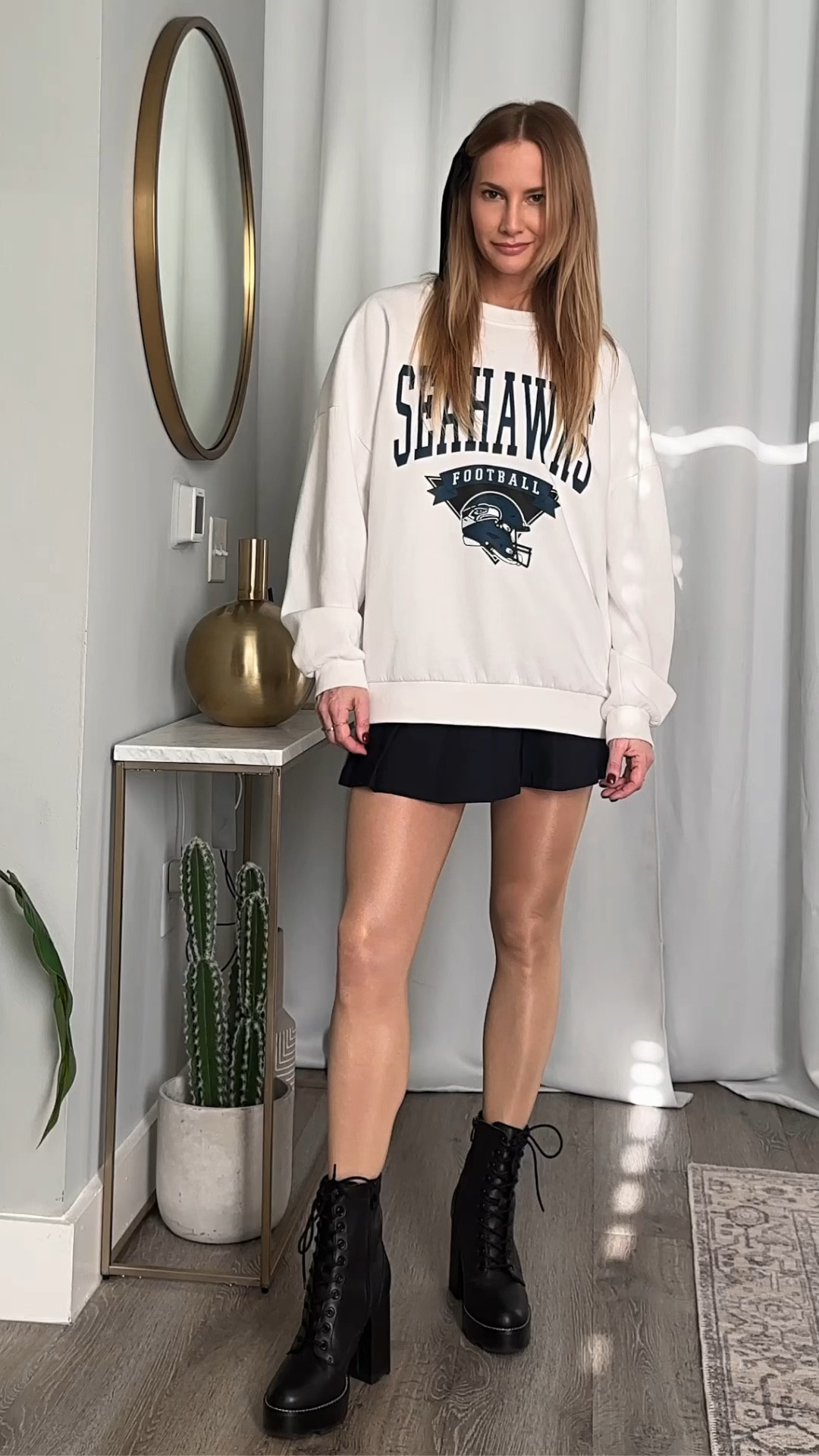 NFL football game day outfit inspo. Go hawks!

Sz M sweatshirt + S skirt.
#seattleseahawks #kansascitychiefs#LTKHoliday

#LTKSeasonal #LTKMostLoved #LTKstyletip