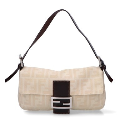 FENDI Zucca Pattern Mamma Bucket One Shoulder Handbag Beige / brown | eBay US