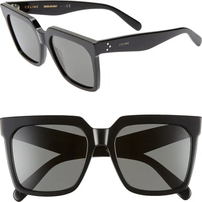 Bold 3 Dots 55mm Square Sunglasses | Nordstrom