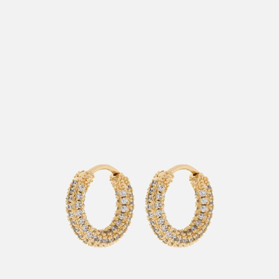 Luv AJ Pavé Amalfi Plated Brass Crystal Earrings | Coggles (Global)