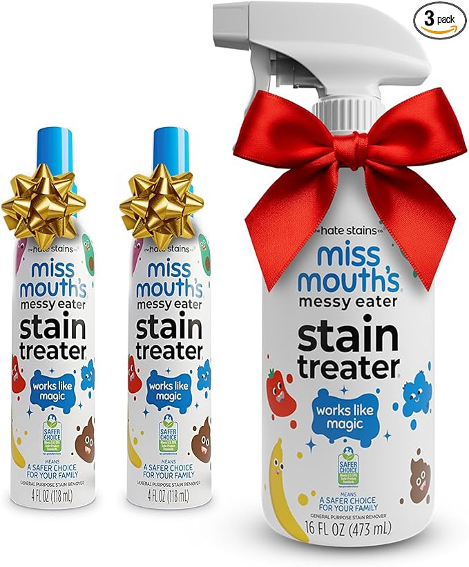 Miss Mouth's Messy Eater Stain Treater - 2 Pack Stain Remover Spray and 16oz Bottle | Amazon (US)
