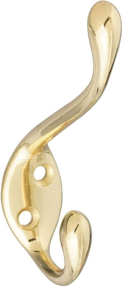 National Hardware N248-245 V167 Heavy Duty Garment Hook in Brass | Amazon (US)