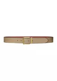 Lauren Ralph Lauren Reversible Crosshatch Leather Belt | Belk