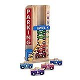 Amazon.com: Melissa & Doug Stack & Count Wooden Parking Garage With 10 Cars : Melissa & Doug: Toy... | Amazon (US)