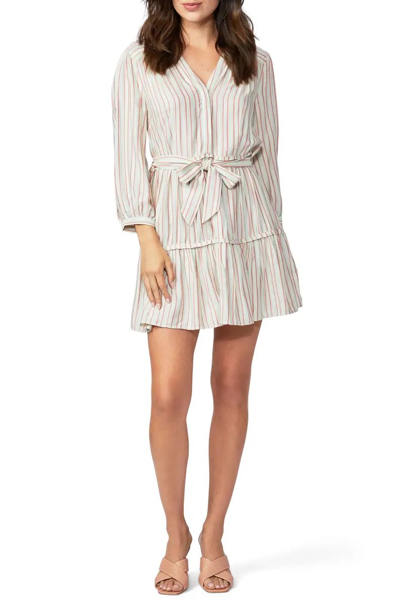 PAIGE Kylenn Stripe Tie Waist Dress | Nordstrom | Nordstrom