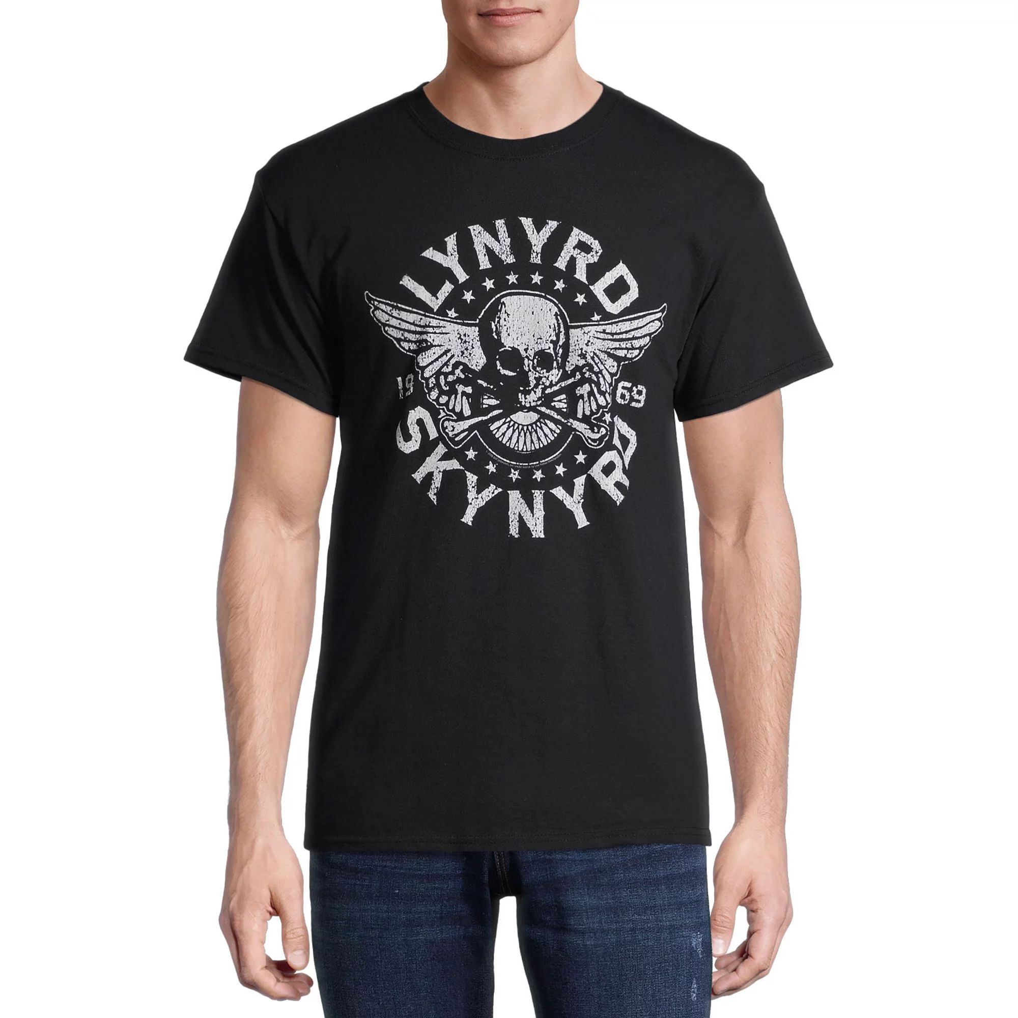 Lynyrd Skynyrd Skull Men's and Big Men's Graphic T-Shirt | Walmart (US)