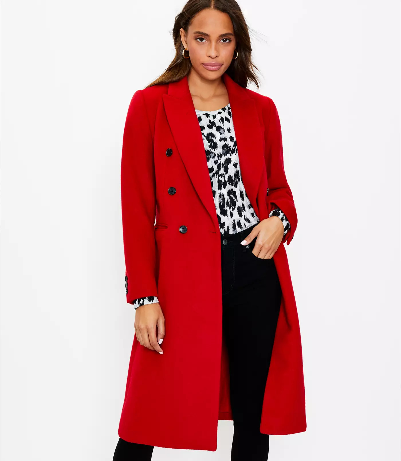 Petite Double Breasted Coat | LOFT | LOFT