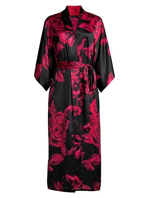 Floral Satin Robe | Saks Fifth Avenue