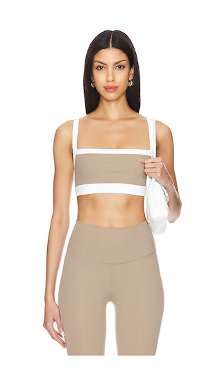 Monah Rigor Bra in Latte & White | Revolve Clothing (Global)