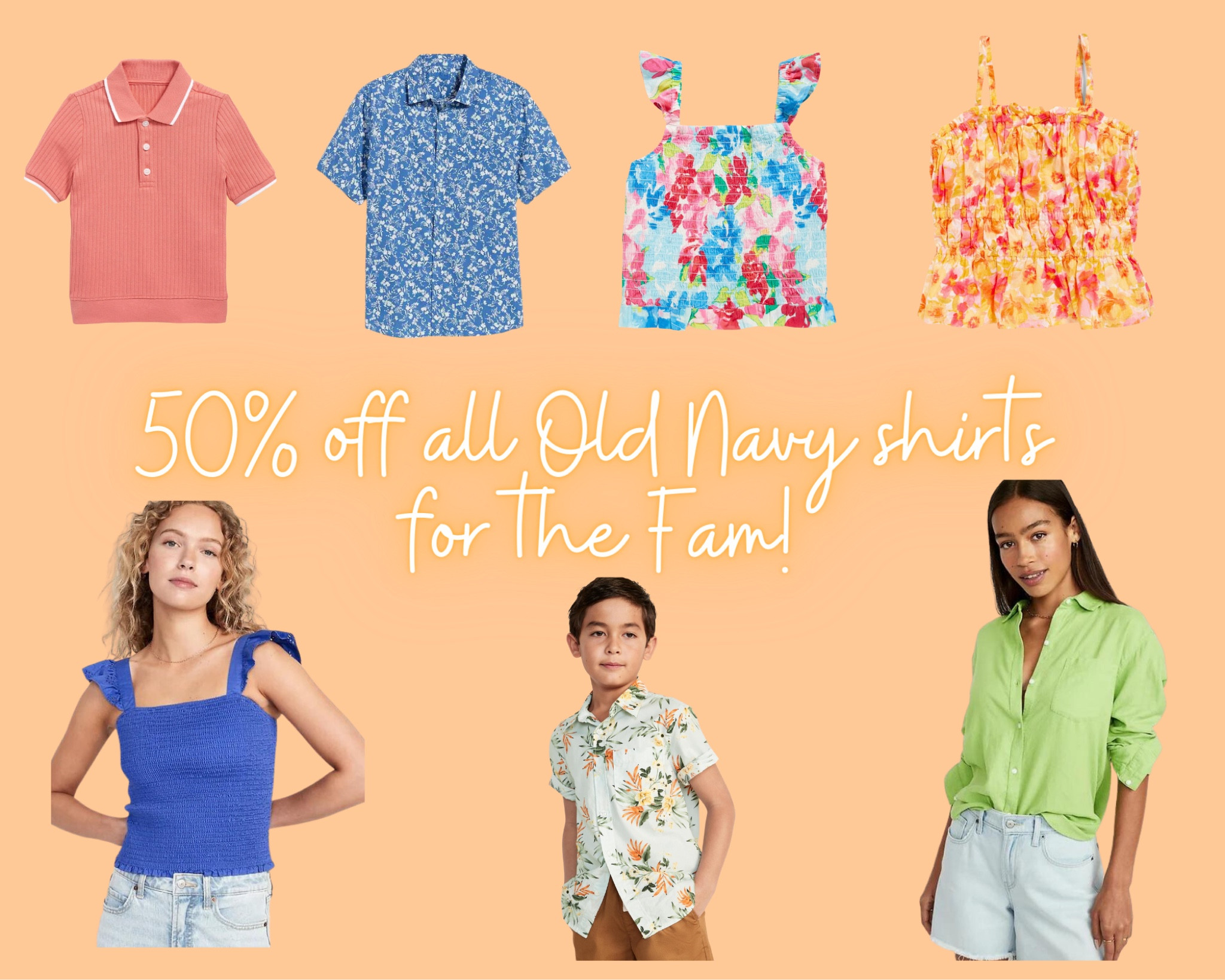 Old Navy shirts for the entire family! Half off! ☀️

#LTKfamily #LTKkids #LTKsalealert