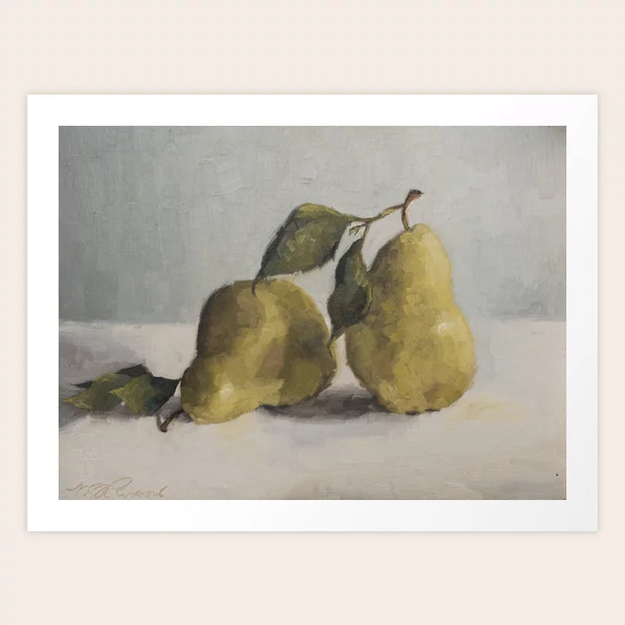 Pair of Pears Art Print | Society6