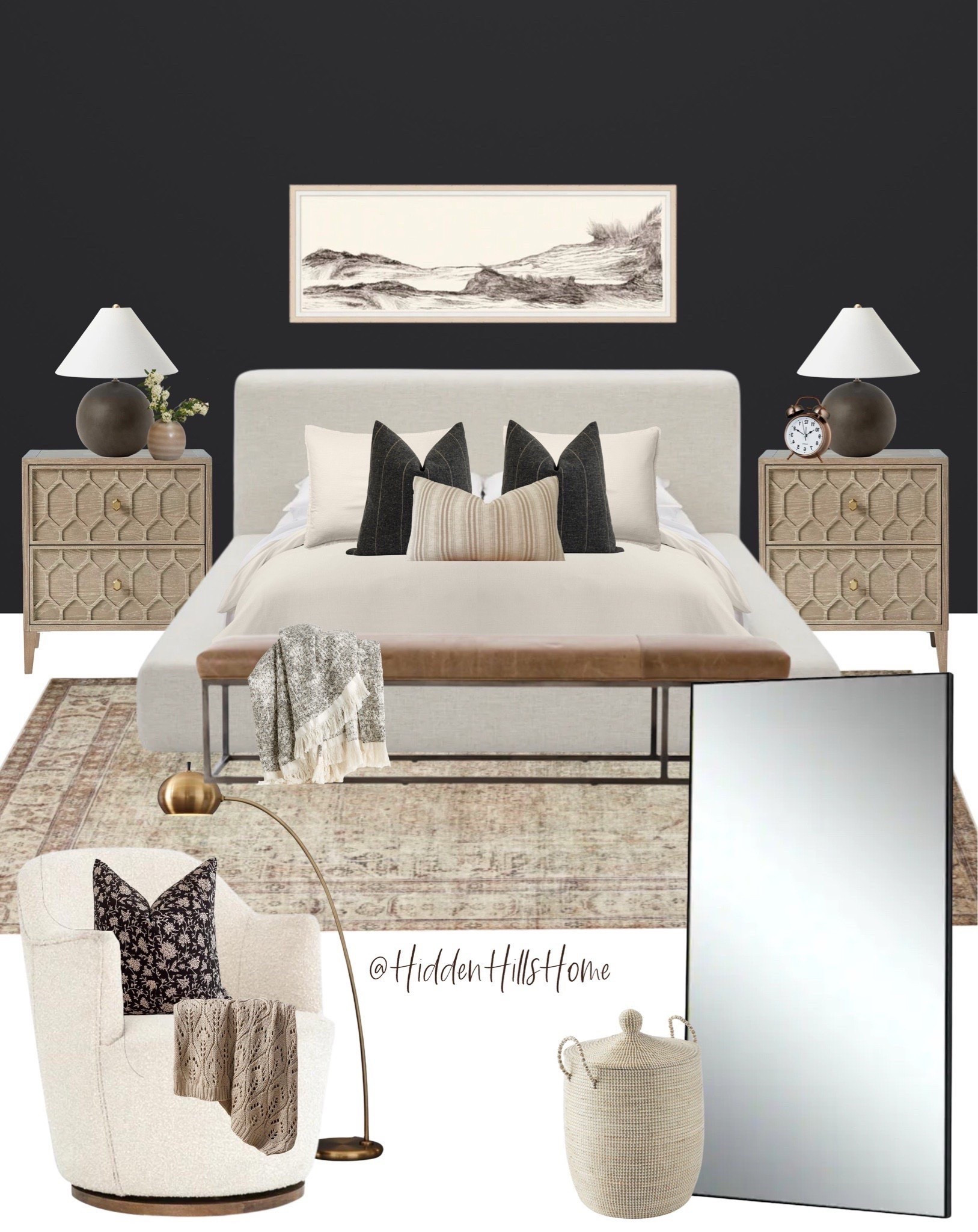 Bedroom decor, moody bedroom, platform upholstered bed, bedroom mood board, primary bedroom, home decor #bedroom

#LTKSaleAlert #LTKSeasonal #LTKHome