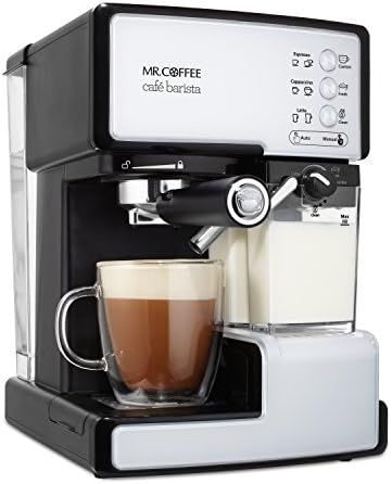 Mr. Coffee Cafe Barista Espresso and Cappuccino Maker, White | Amazon (US)