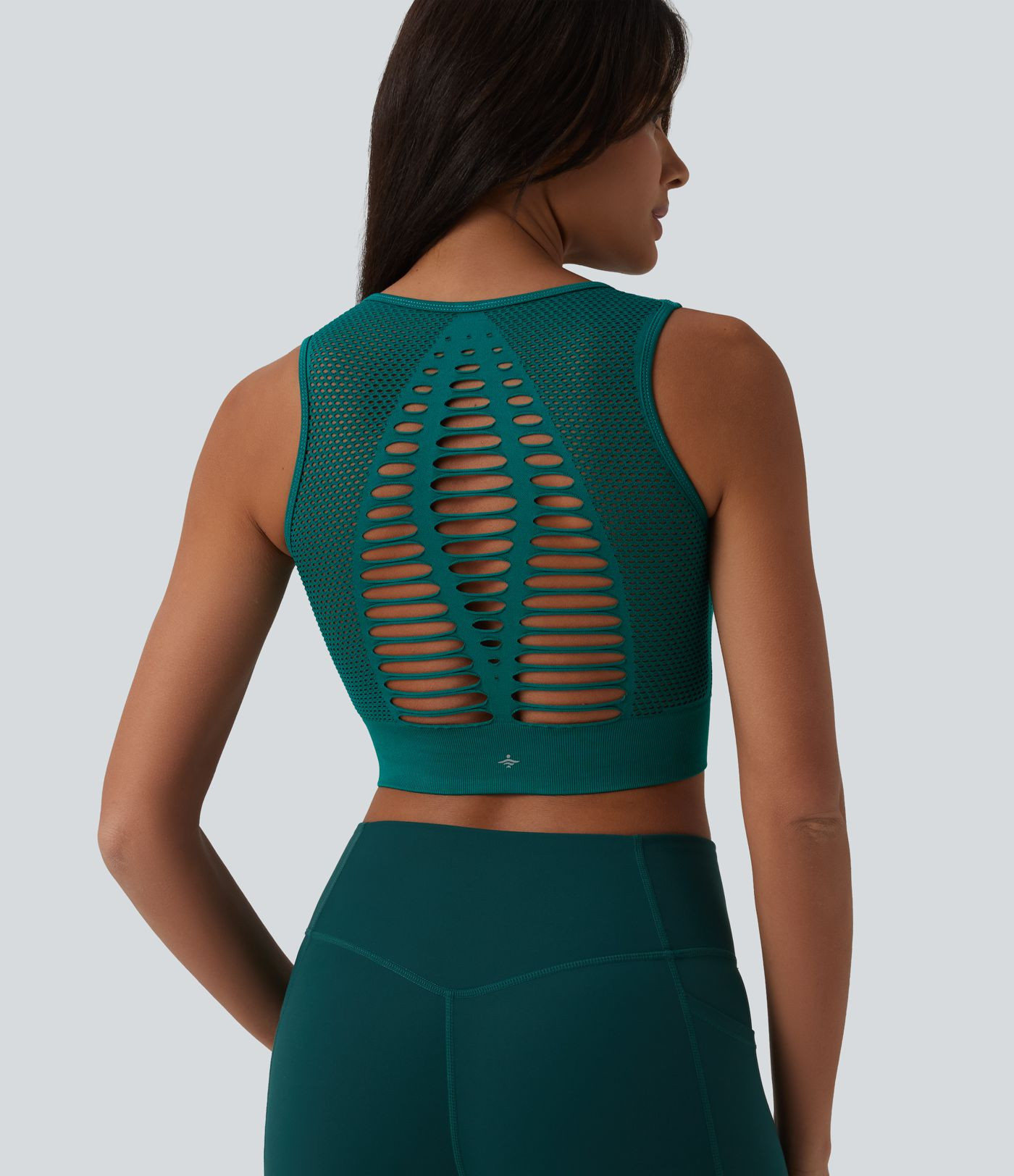 Women\u2019s OneForm Seamless Flow Cut-Out Built-in Bra Yoga Tank Top - Halara | HALARA