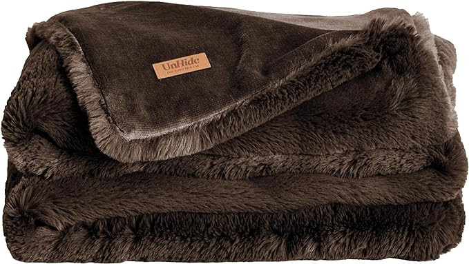 UnHide Marshmallow - Faux Fur Blanket - Heavy Weight, Extra Soft Blanket - Made from Recycled Mat... | Amazon (US)