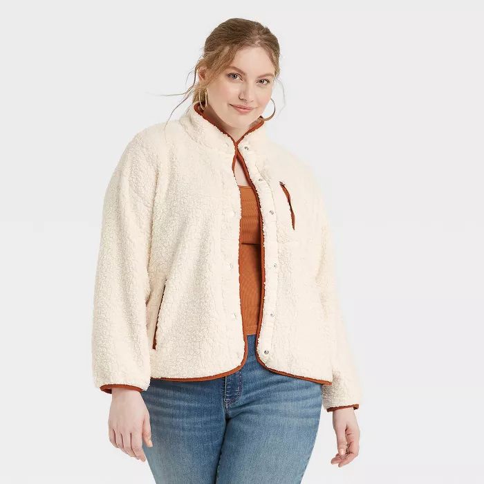 Women's Faux Fur Sherpa Jacket - Universal Thread™ | Target